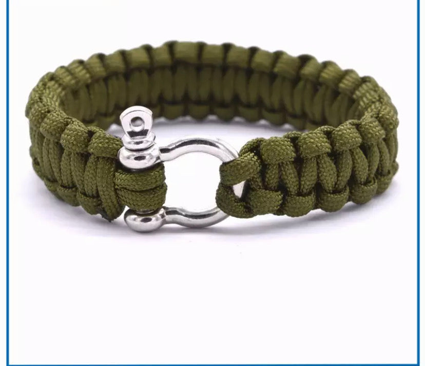 Survival Parachute Cord Bracelet