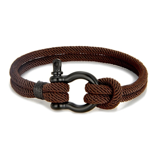 Rope Nautical Survival Shackle Bracelet