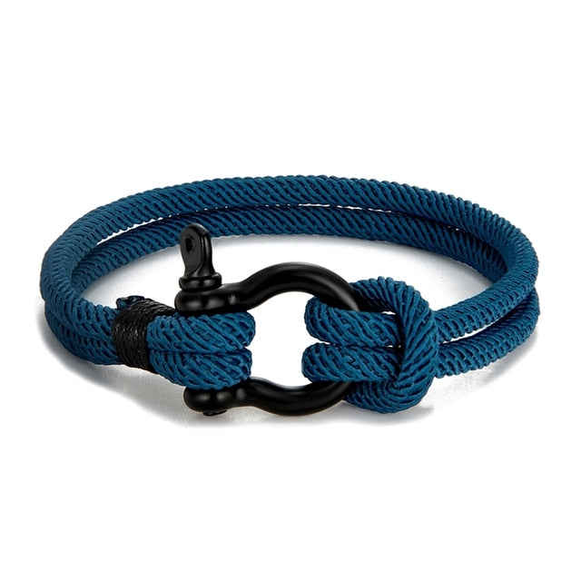 Rope Nautical Survival Shackle Bracelet