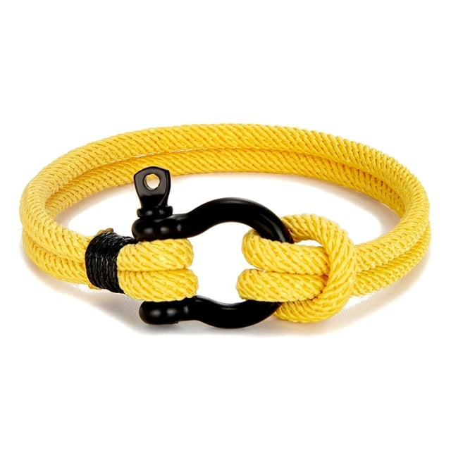 Rope Nautical Survival Shackle Bracelet
