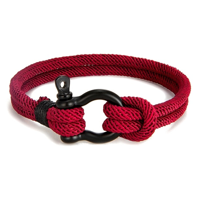 Rope Nautical Survival Shackle Bracelet