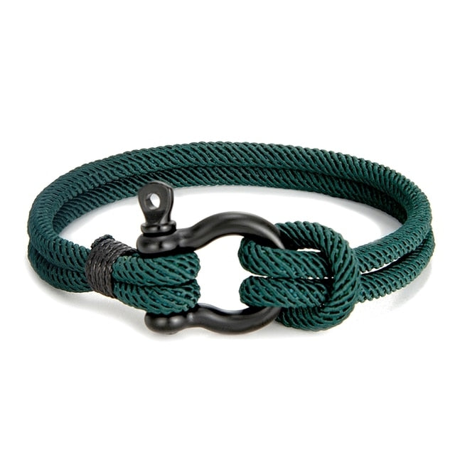 Rope Nautical Survival Shackle Bracelet