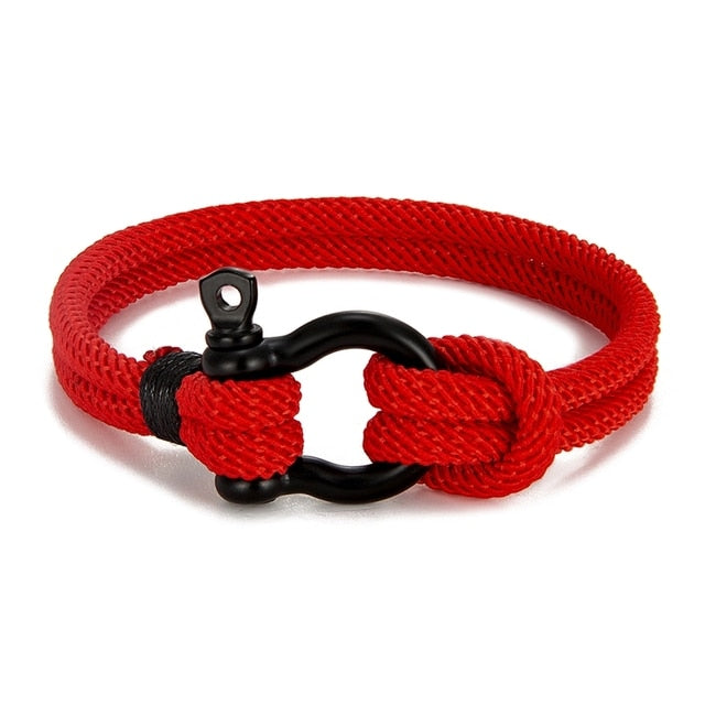 Rope Nautical Survival Shackle Bracelet