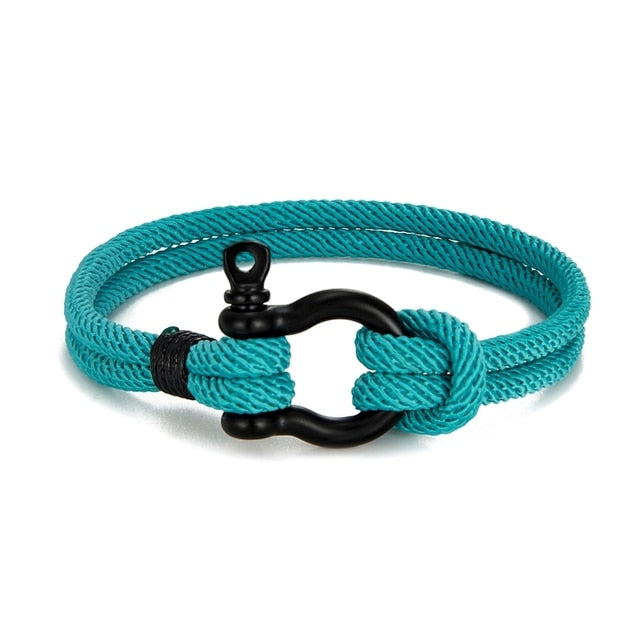 Rope Nautical Survival Shackle Bracelet
